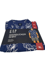 Gap Seer Sucker Button Up Shirt