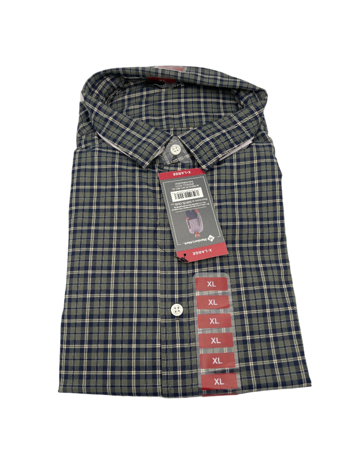 Member's Mark Slim Fit Button Up Performance Shirt