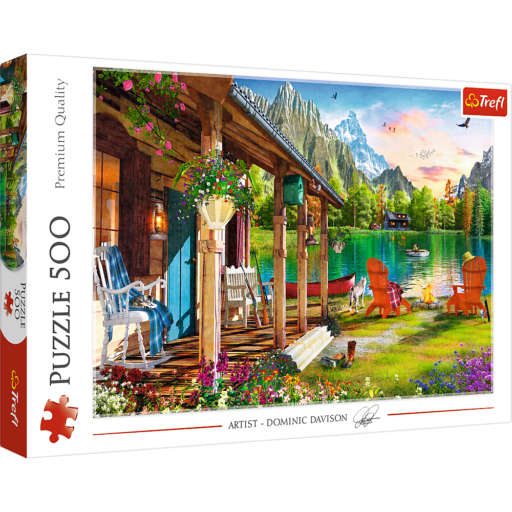 500 Piece Puzzle - Cabin in the Mountains