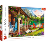 500 Piece Puzzle - Cabin in the Mountains