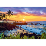 Red 1000 Piece Puzzle - Ocean Sunset