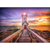 1000 Piece Puzzle - Sunsets - New England Lighthouse