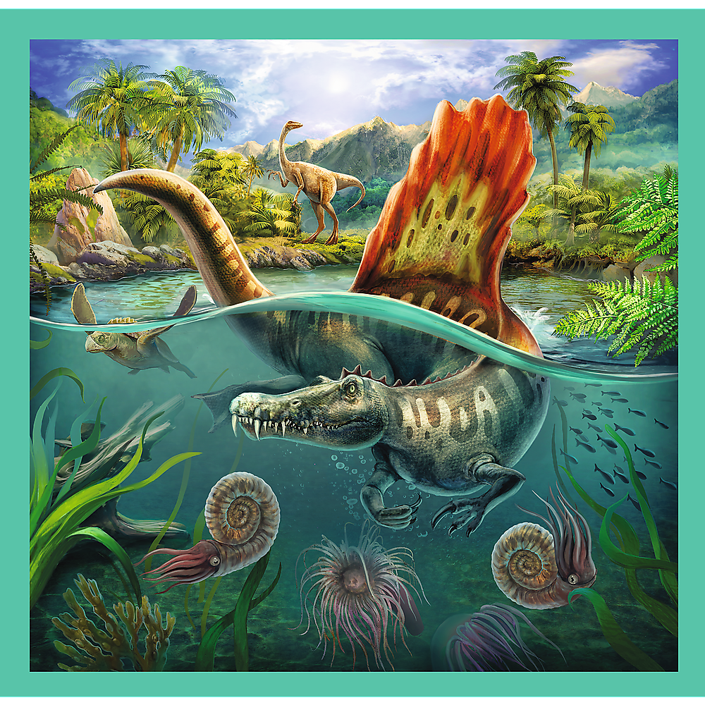 Preschool 3 in 1 Puzzle - The extraordinary world of dinosaur