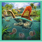 Preschool 3 in 1 Puzzle - The extraordinary world of dinosaur