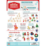 12 Holiday Ornaments Wood Paint Set