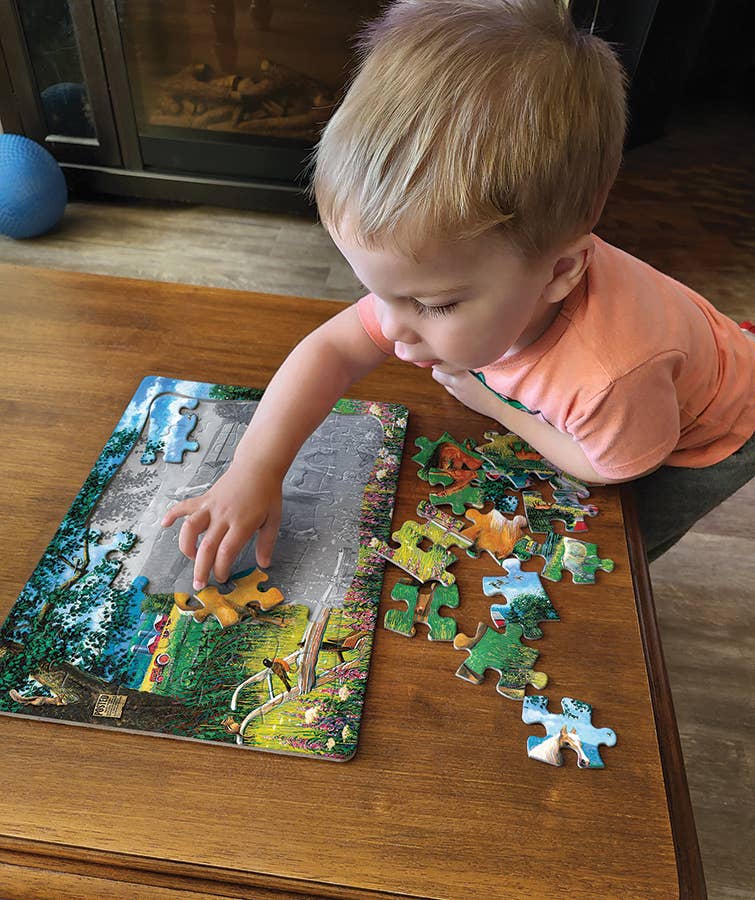 Horses in the Field (tray) 35pc puzzle