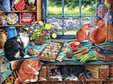 Garden Shed Cats (tray) 35pc puzzle