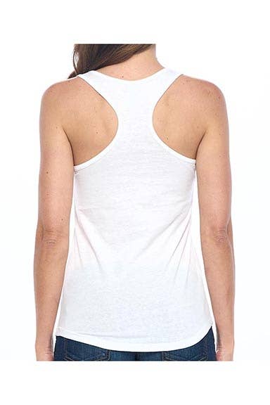 Checkered Flag Black Bow Graphic Racerback Tank