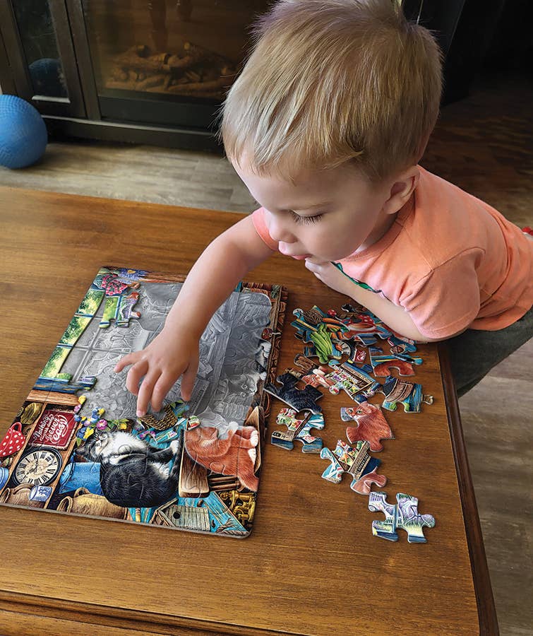 Garden Shed Cats (tray) 35pc puzzle