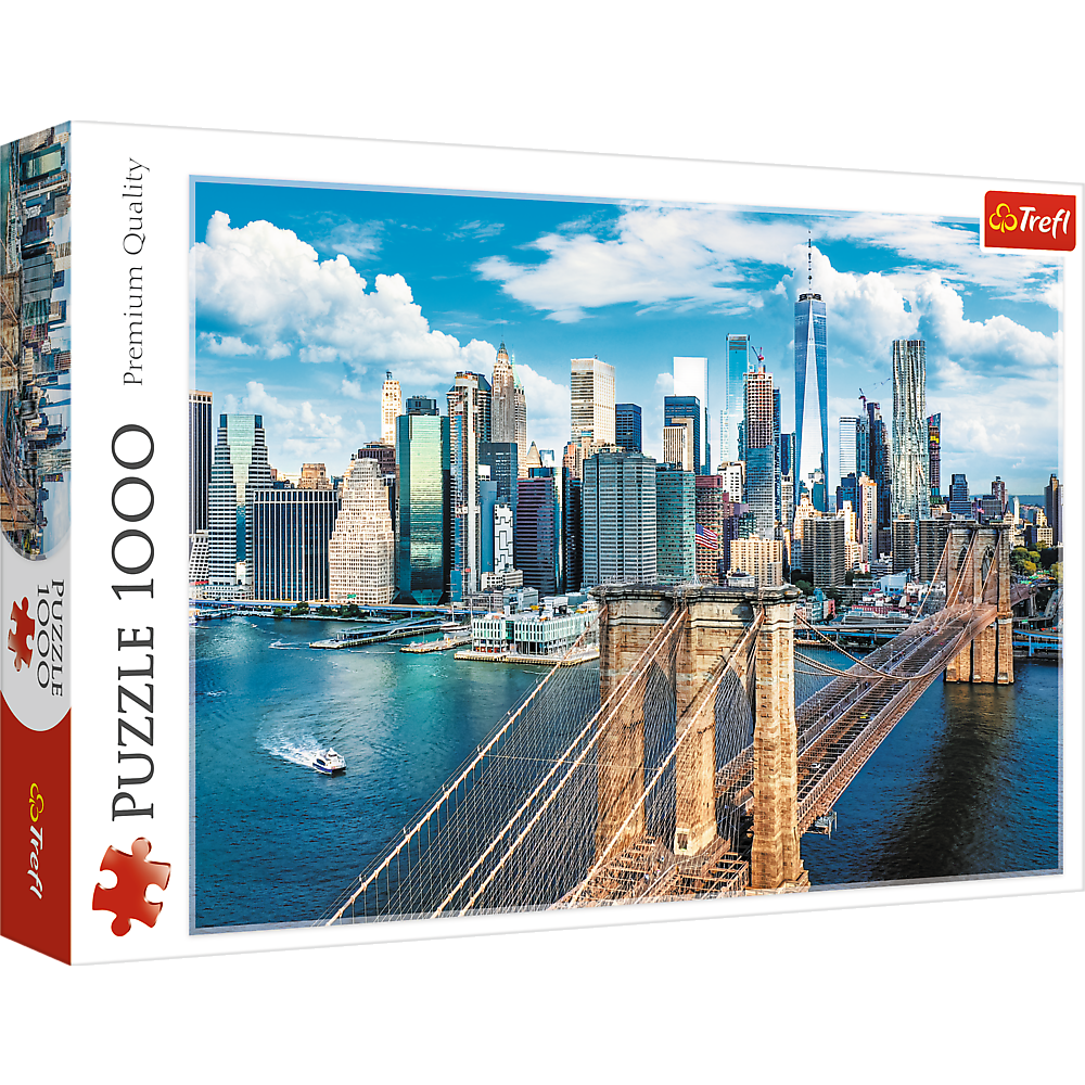 1000 Piece Puzzle - Brooklyn Bridge, New York, USA