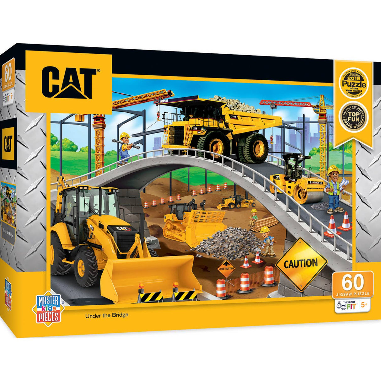 CAT - Under the Bridge 60 Piece Kids Puzzle