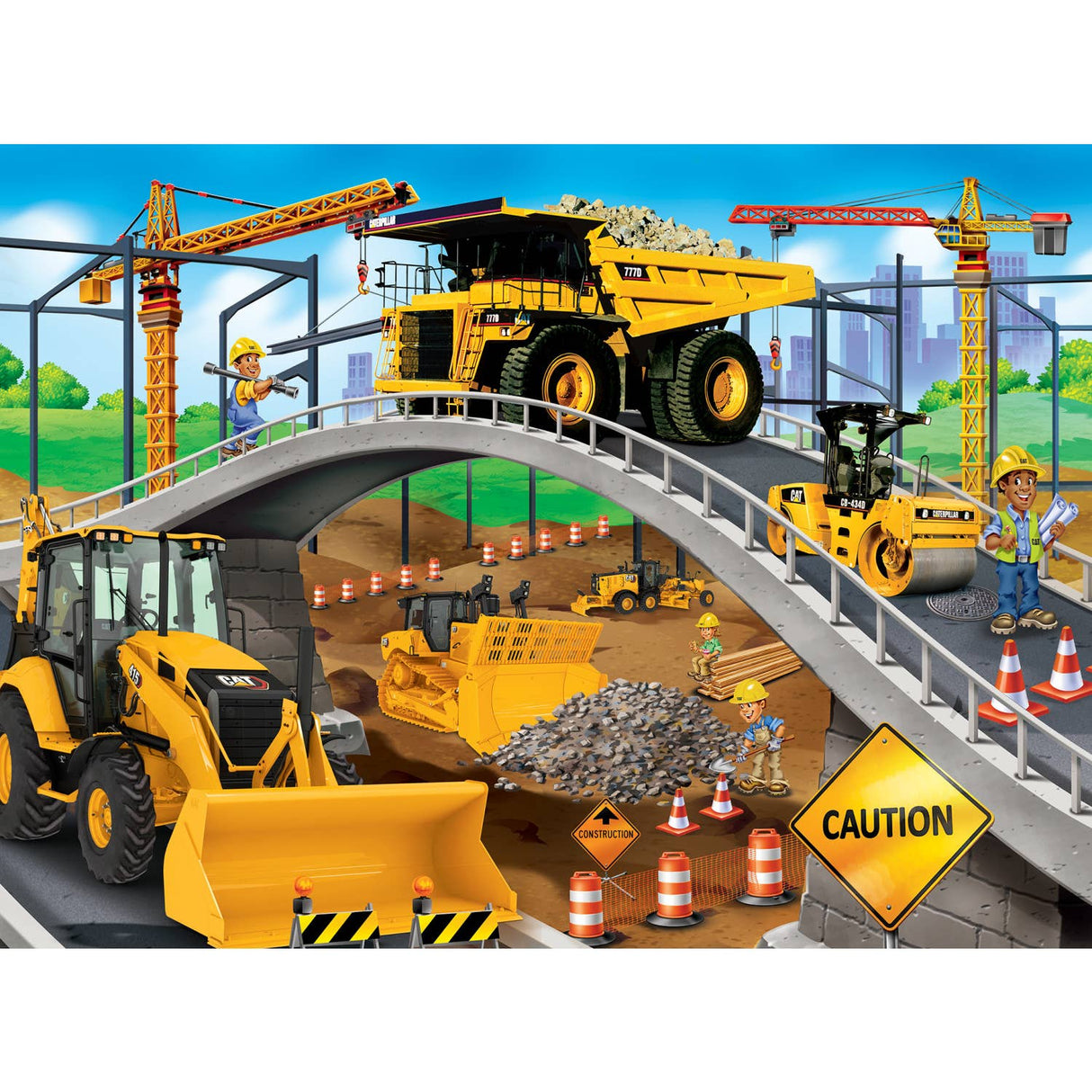 CAT - Under the Bridge 60 Piece Kids Puzzle