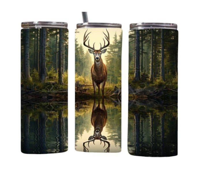 Buck Reflection Edition 20oz Tumbler (with Straw)