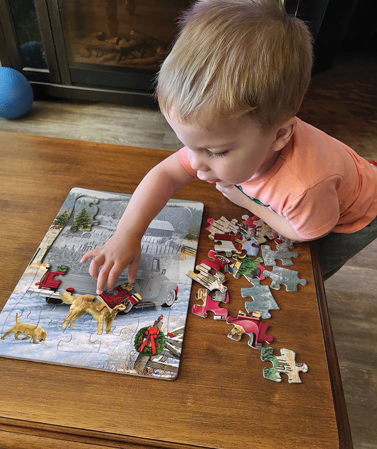 Red Truck Farm (tray) 35pc puzzle