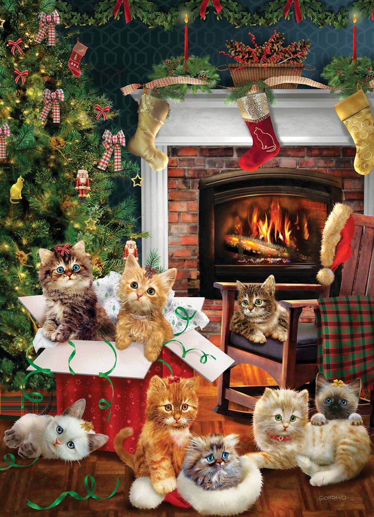 Christmas Kittens 1000pc puzzle