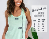 Checkered Flag Black Bow Graphic Racerback Tank