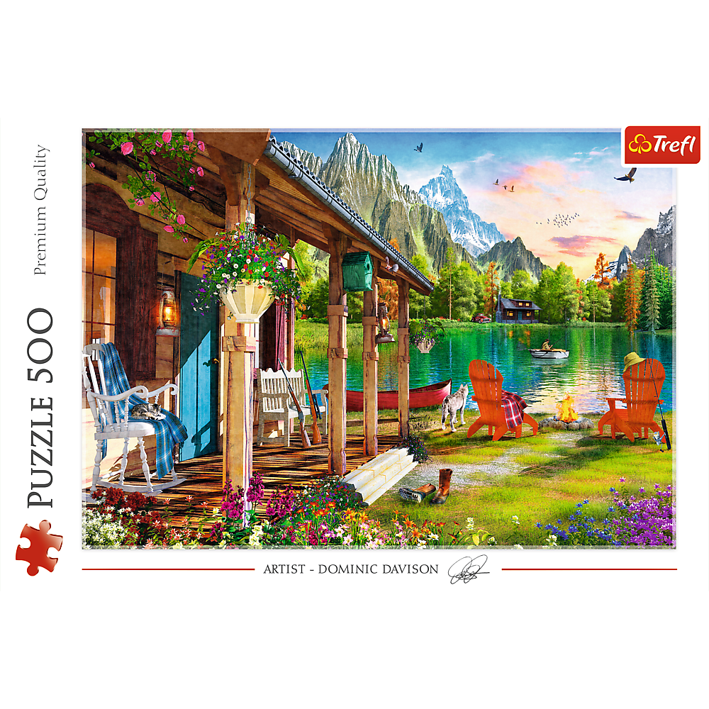 500 Piece Puzzle - Cabin in the Mountains