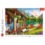 500 Piece Puzzle - Cabin in the Mountains