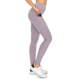 High Waist Activewear Leggings - Side Pockets
