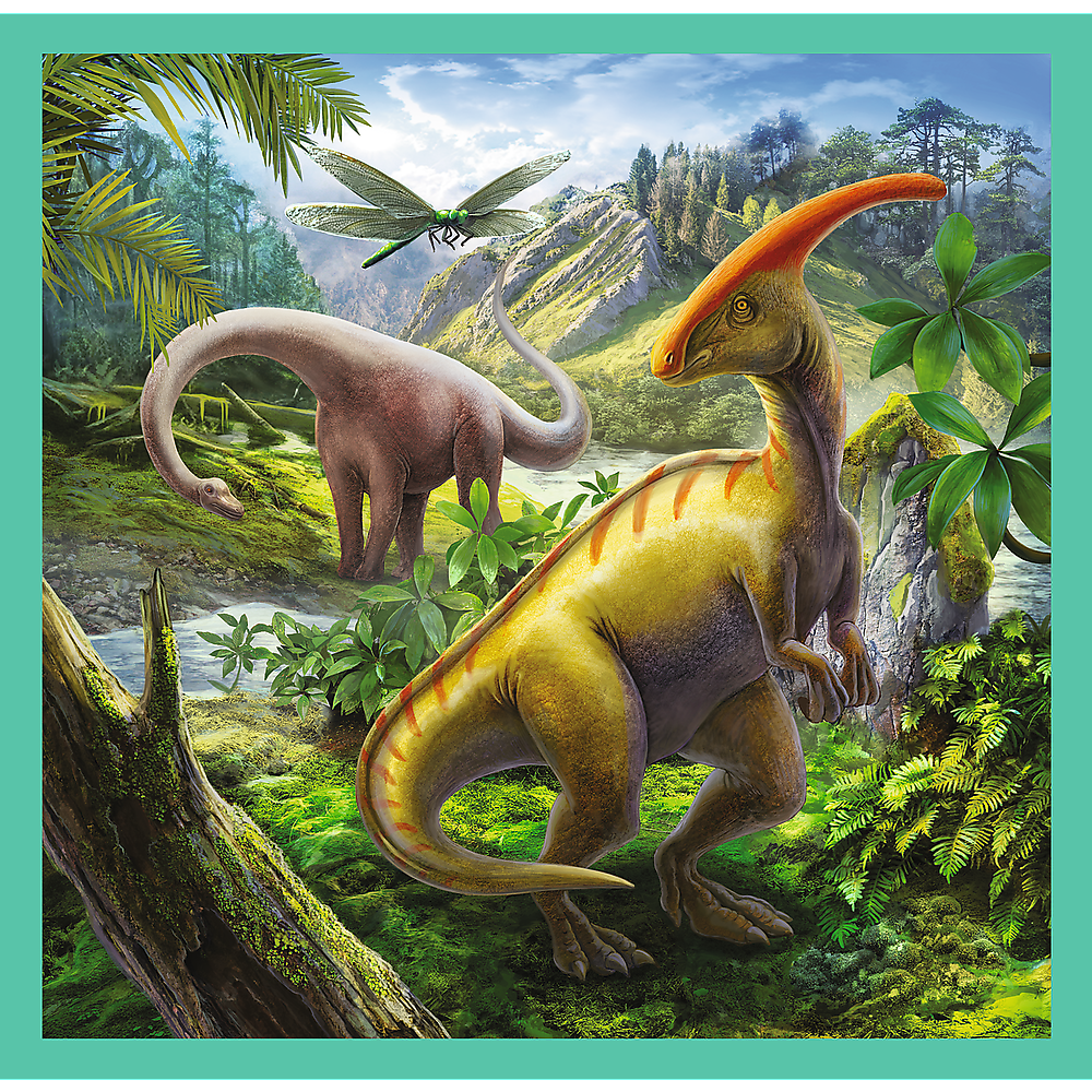 Preschool 3 in 1 Puzzle - The extraordinary world of dinosaur