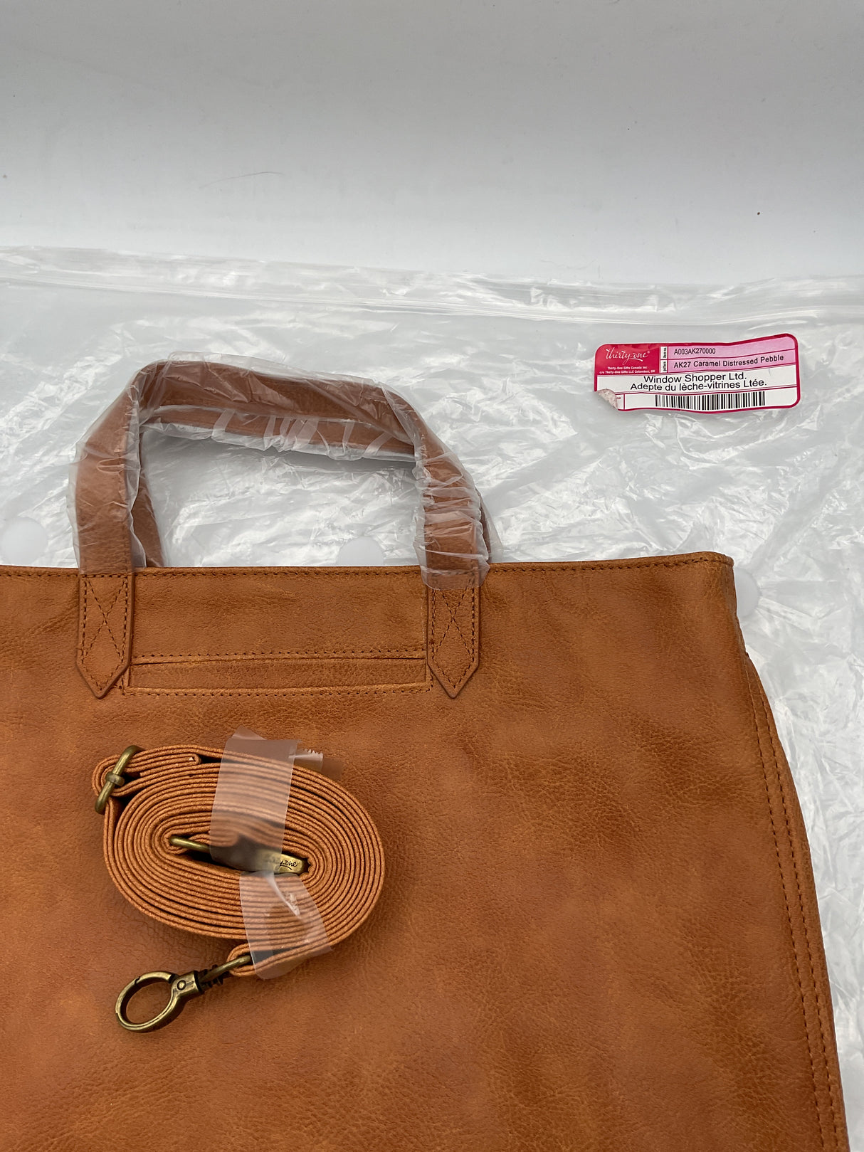 Thirty-One Window Shopper LTD. Caramel Distressed Pebble