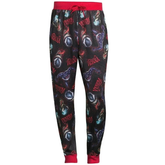 Men's Marvel Venom Jogger Style Sleep Pants Pajama Bottoms Size Medium