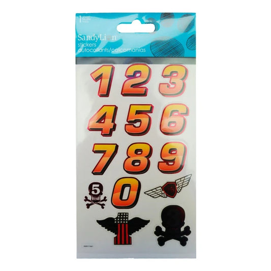 Racing Number Stickers