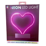 Heart Shaped Neon LED Lamp with On/Off Switch
