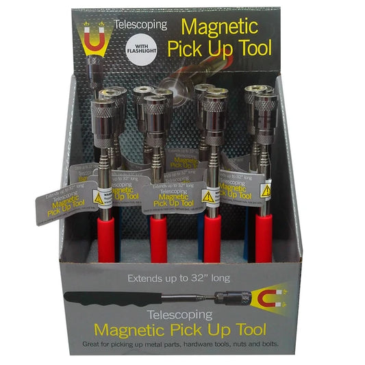 Telescoping Magnetic Flashlight Pickup Tool