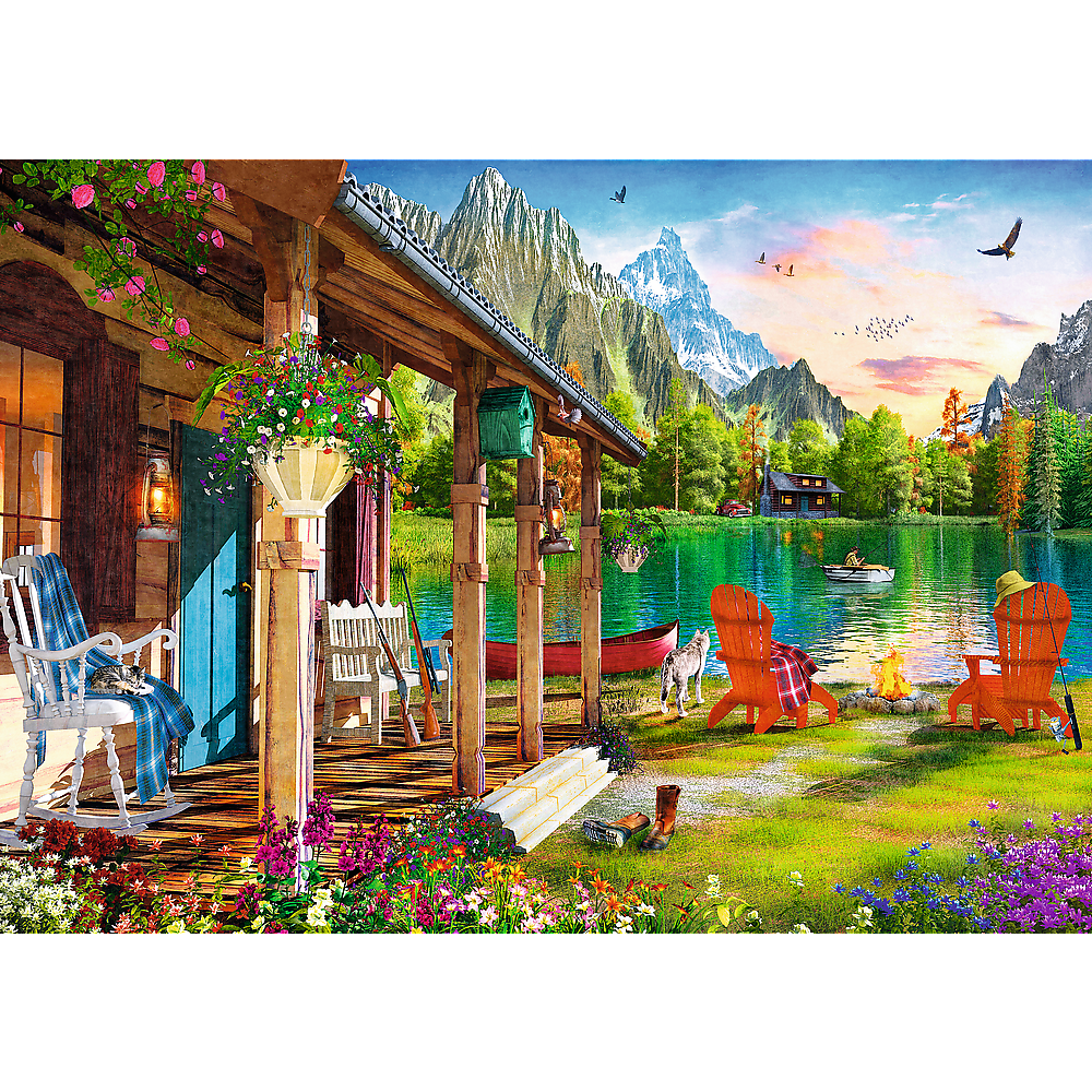 500 Piece Puzzle - Cabin in the Mountains