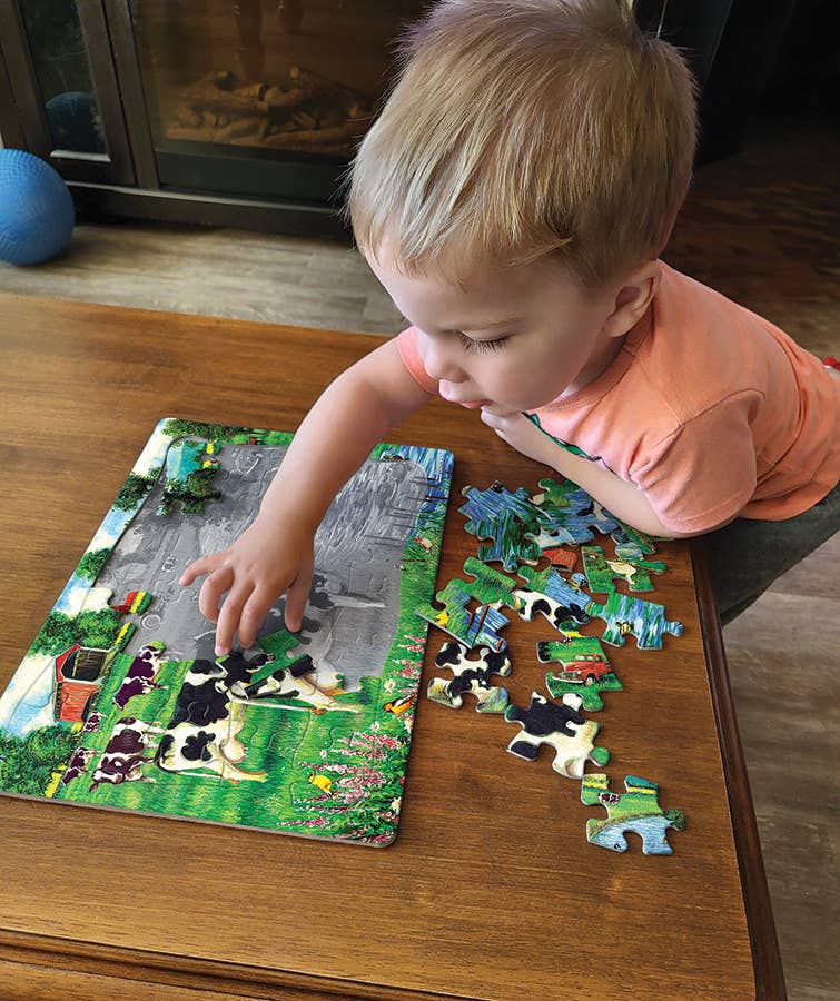 Cow Stream (tray) 35pc puzzle