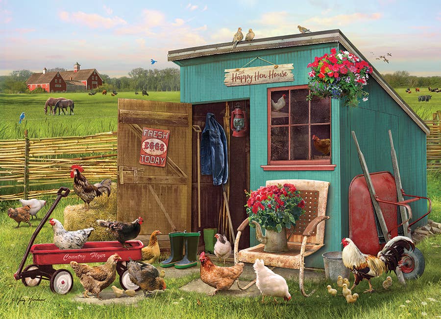 Happy Hens (tray) Puzzle