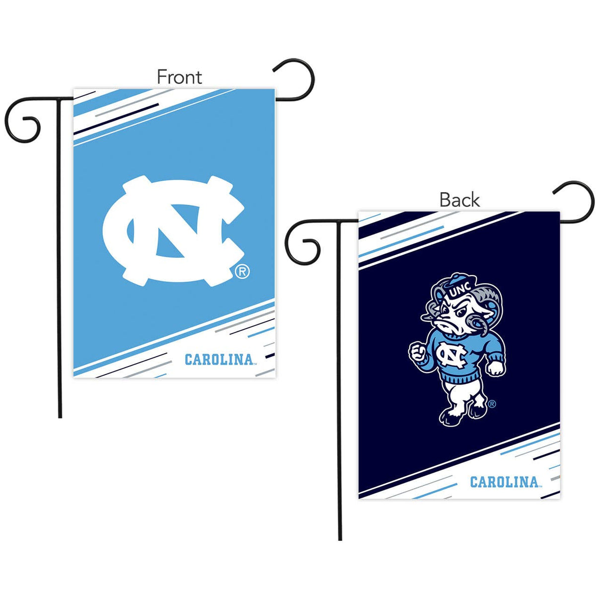 U of North Carolina NCAA Licensed Double-Sided Garden Flag