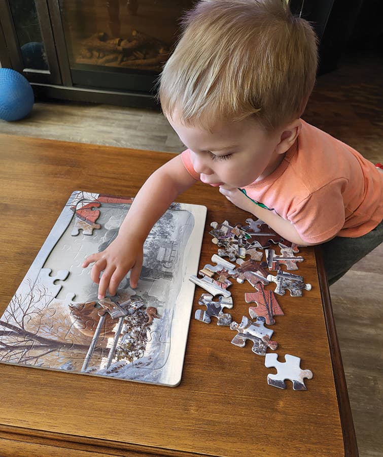 Chestnut and Acorn (Tray) 35pc puzzle