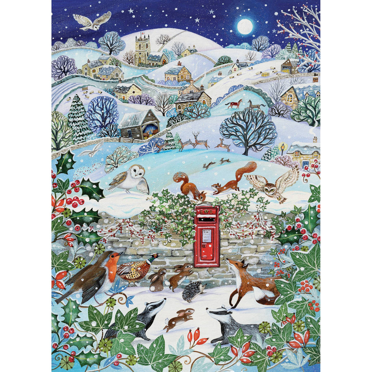 Village on a Winter Night 1000pc Puzzle