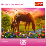 500 Piece Jigsaw Puzzle - Family of Horses