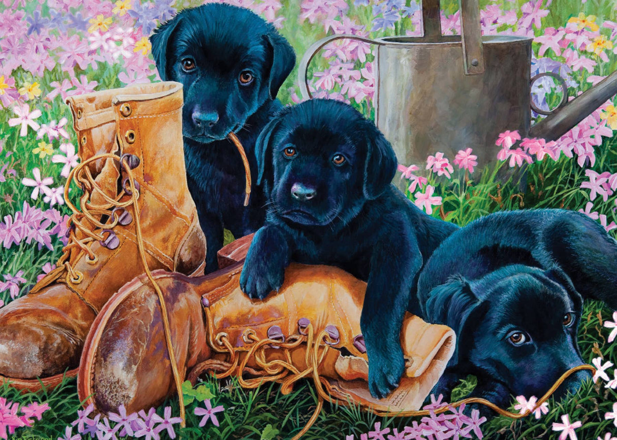 Black Lab Puppies (tray) 35pc puzzle