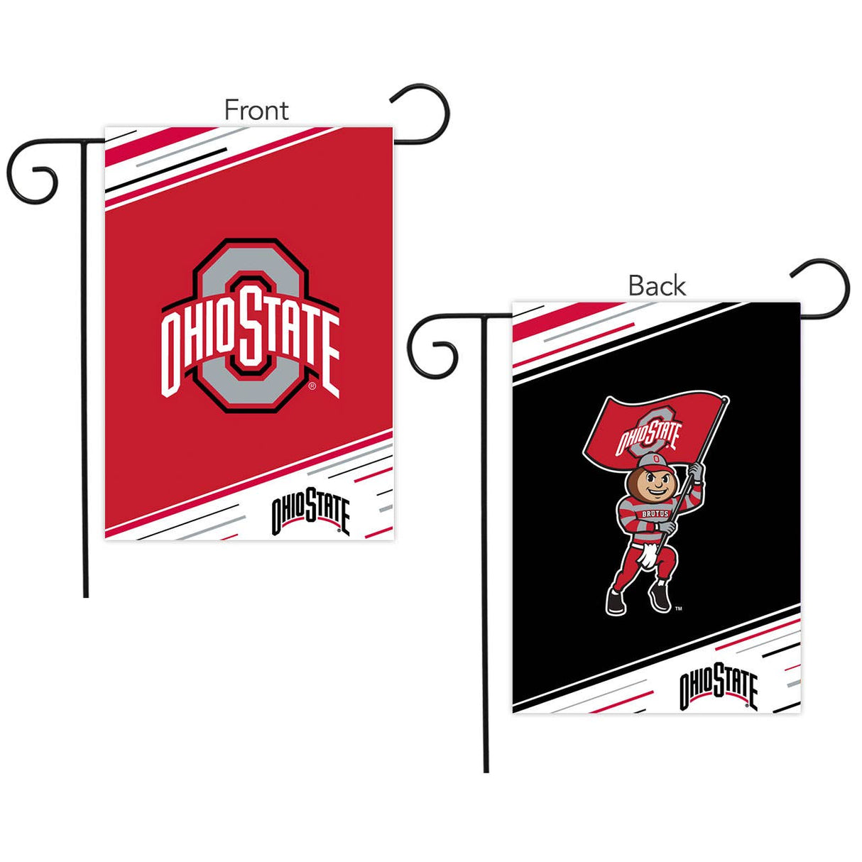 Ohio State University Ncaa Licensed  Garden Flag