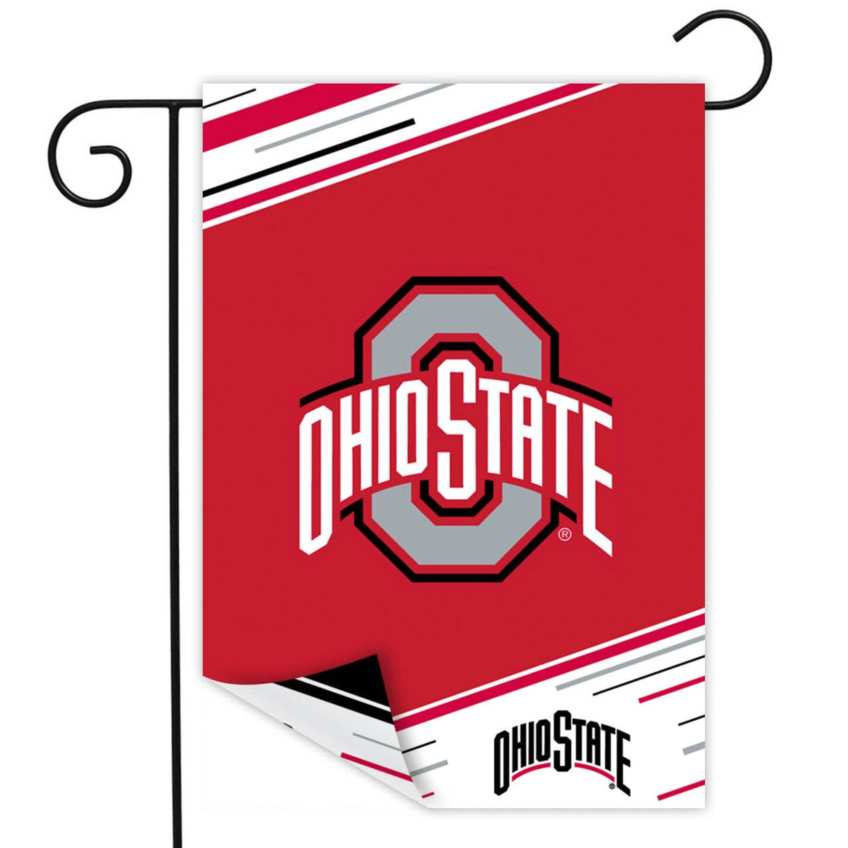 Ohio State University Ncaa Licensed  Garden Flag