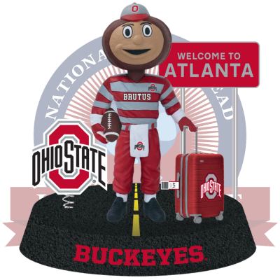 Ohio State Buckeyes Football Brutus Buckeye Welcome to Atlanta Bobblehead