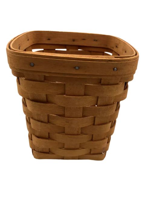 Longaberger 2000 Square Basket 6" Tall x 5 1/2” Wide PRE-OWNED