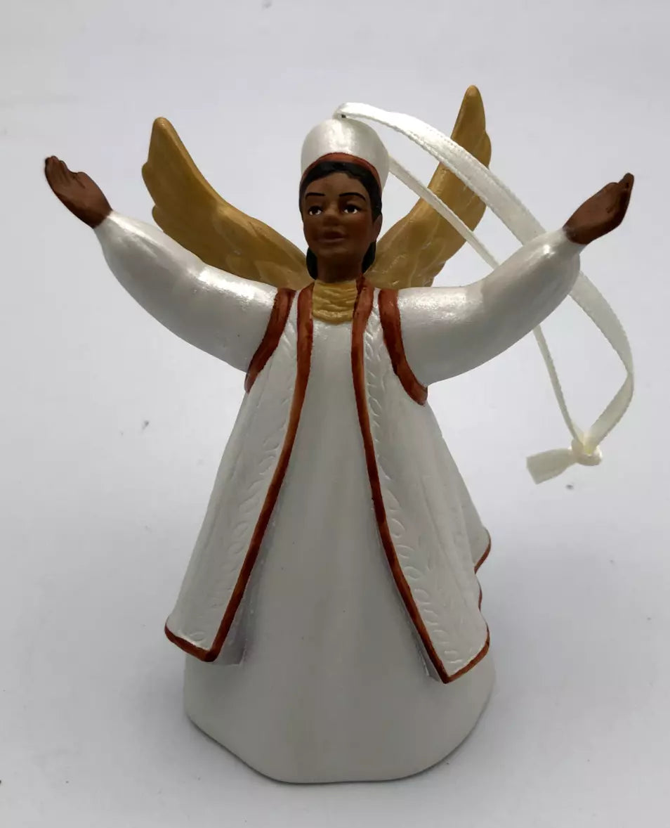 Hallmark Keepsake 2001 Graceful Angel Porcelain Bell Christmas Ornament