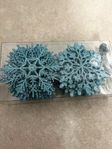 Blue Snowflakes -  Sea Team Plastic Christmas 4"  (36 total)