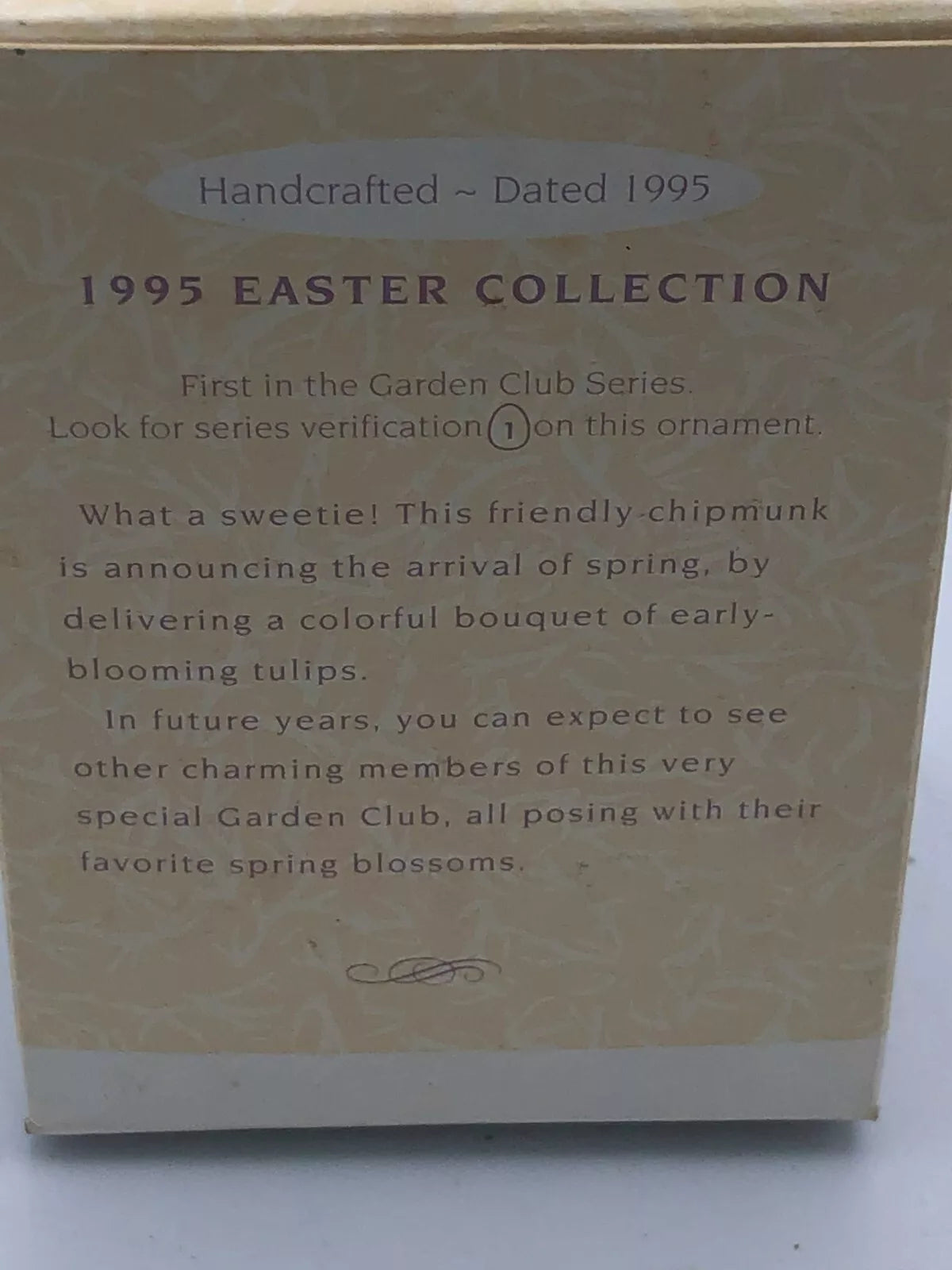 Hallmark Keepsake Ornament Garden Club #1 in Collector’s Series 1995