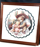 Mom and Baby Teddy Bear in Bed by Donna Richardson Home Interior Picture