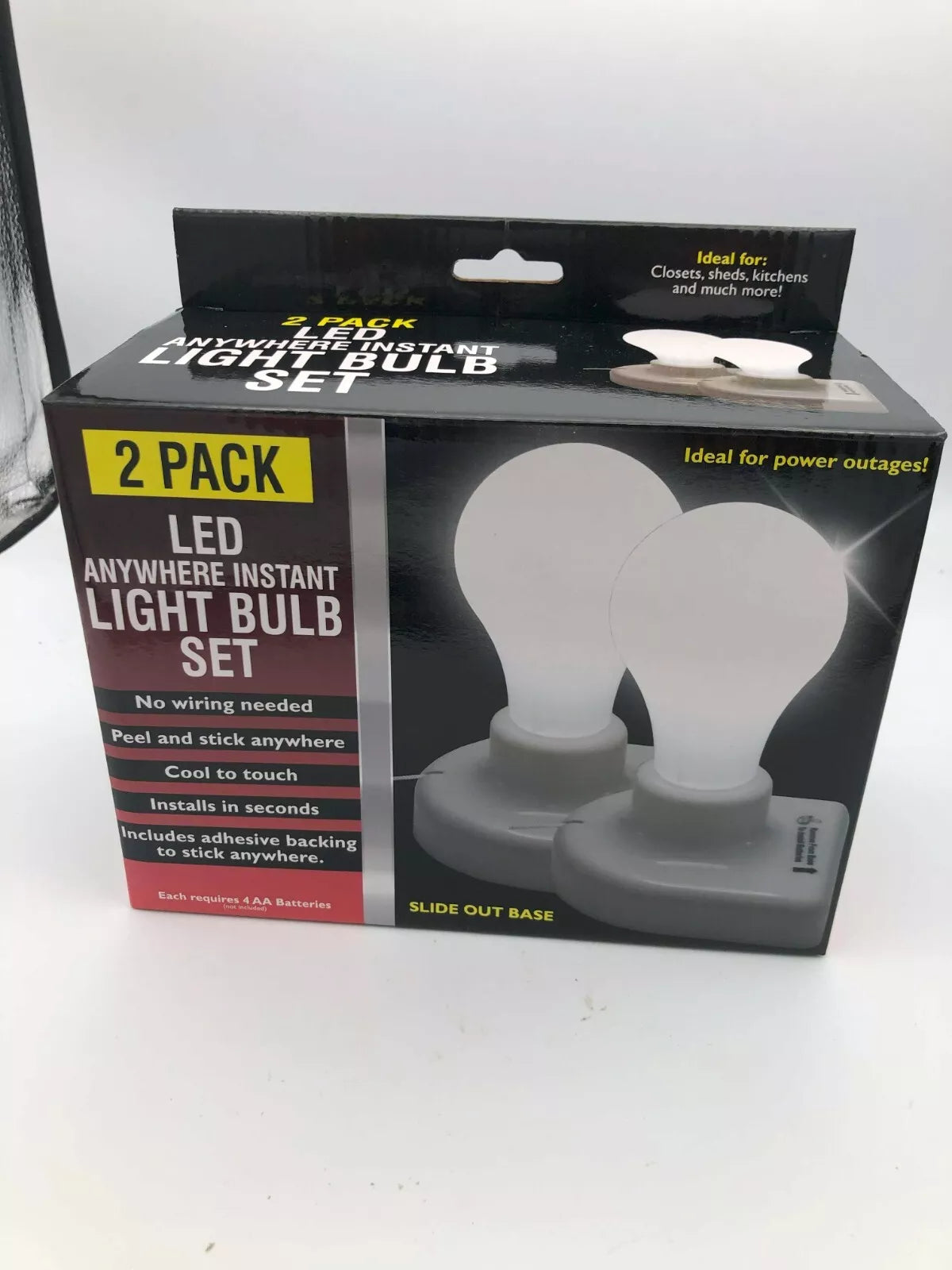 Anywhere Instant Light Bulb Set LED 2 Pack