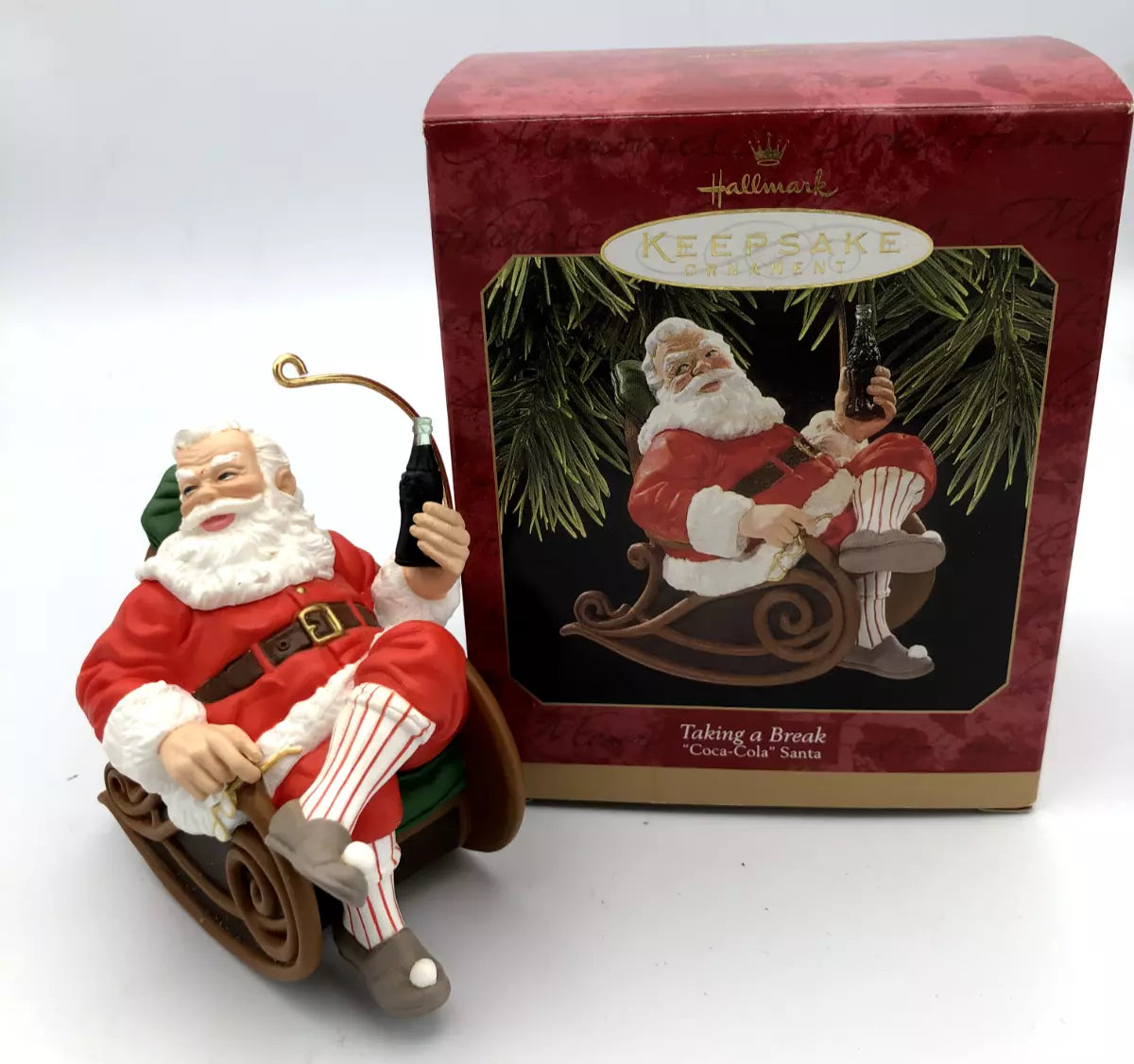 Hallmark Keepsake 1997 COCA-COLA SANTA - Taking A Break Ornament