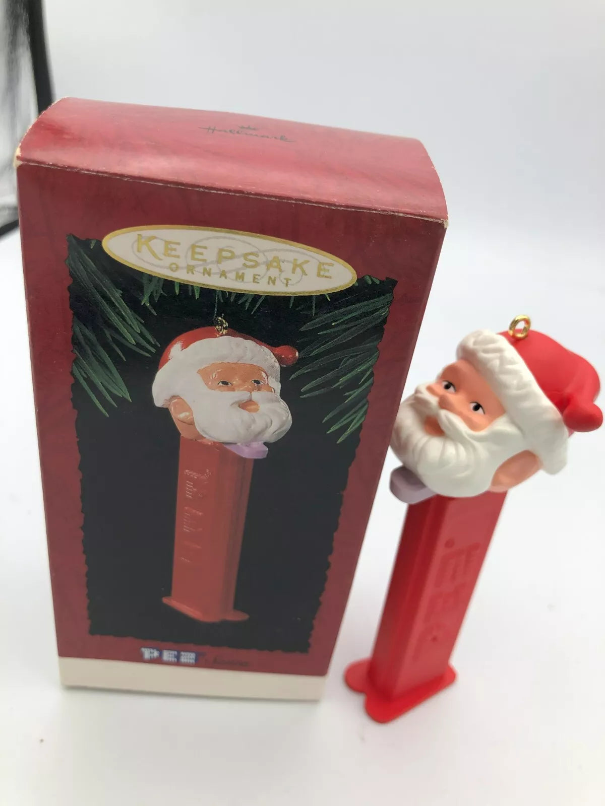 Hallmark Keepsake Handcrafted Ornament Pez Santa Candy Dispenser 1995