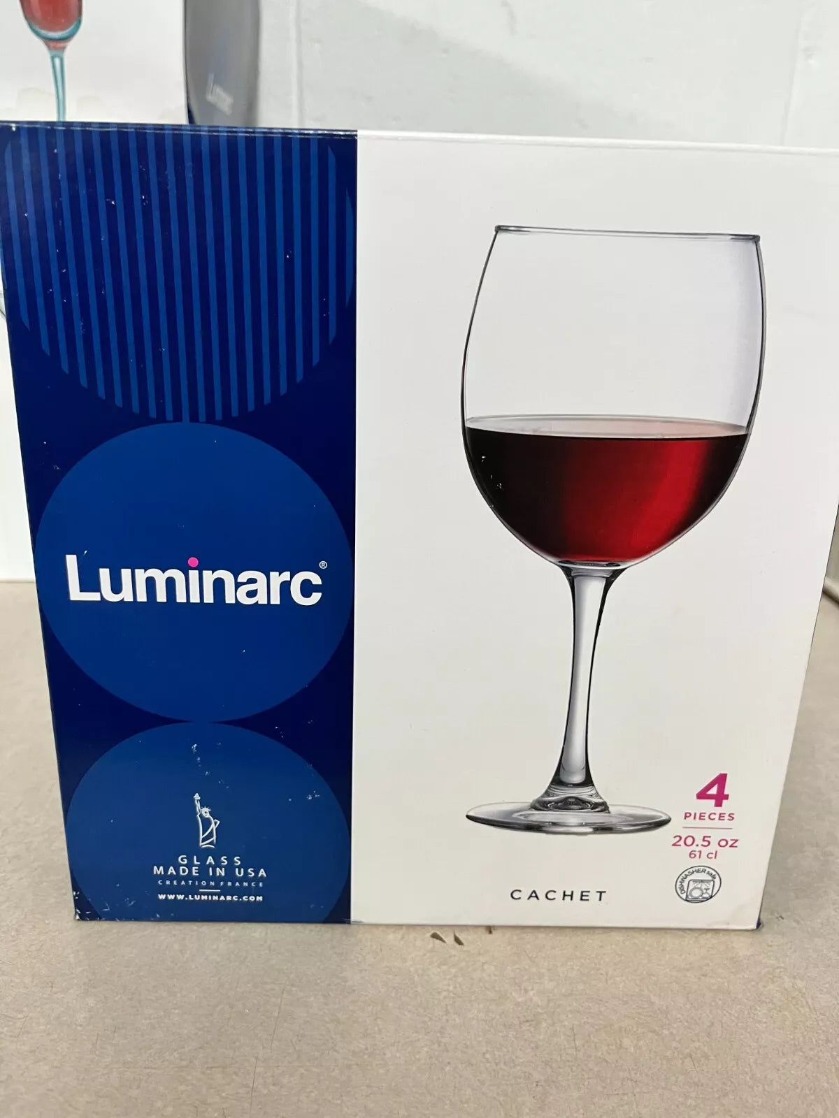 Luminarc 20.5 Ounce Cachet Wine Glasses - Set Of 4