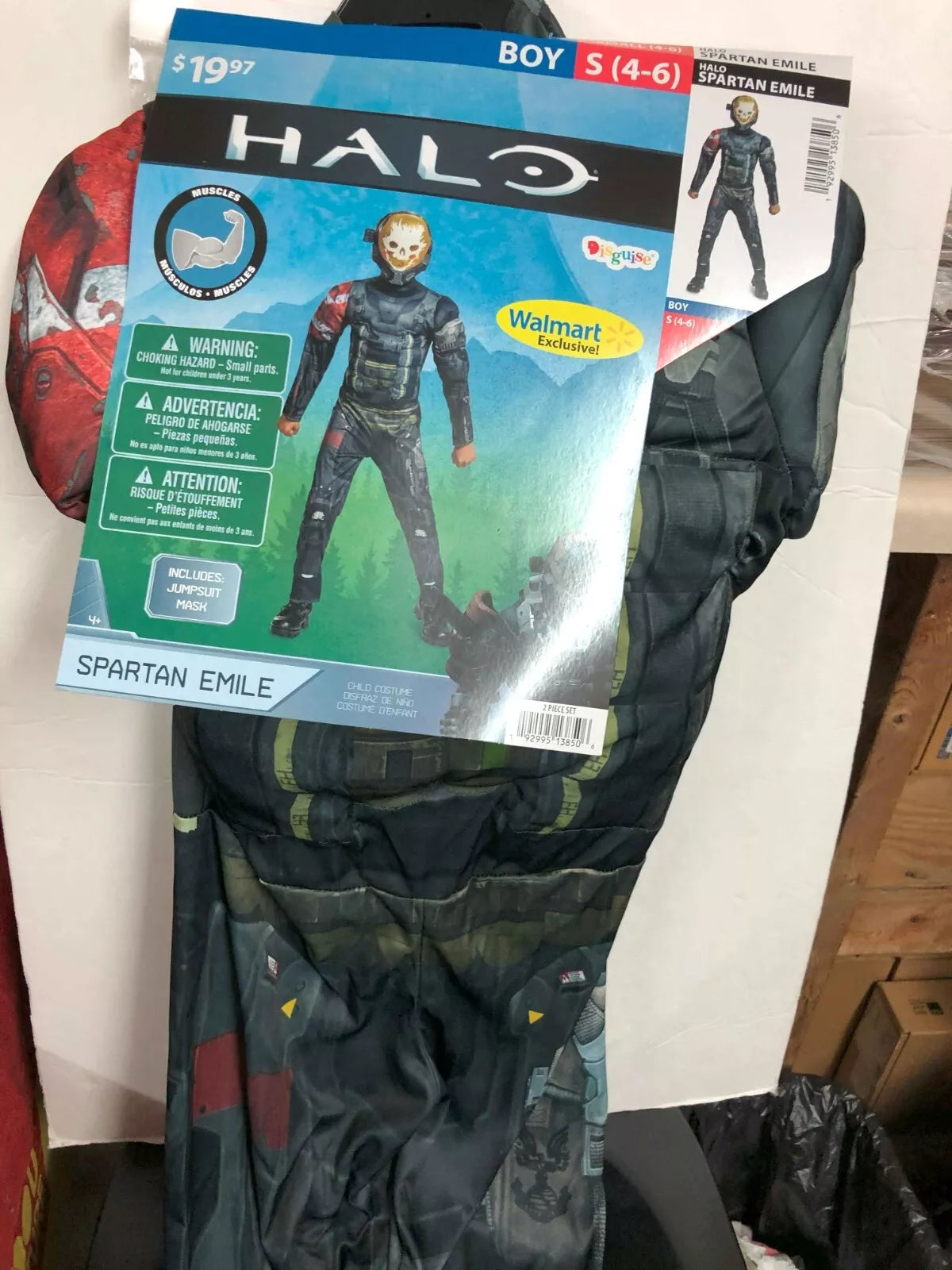 Halo SPARTAN EMILE Halloween Costume Boys Size Small 4-6 NEW